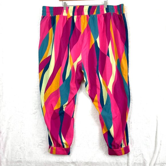 Tek Gear High Rise Relaxed Track Crop Jogger Pants Womens Plus 3X Pink - Picture 6 of 12